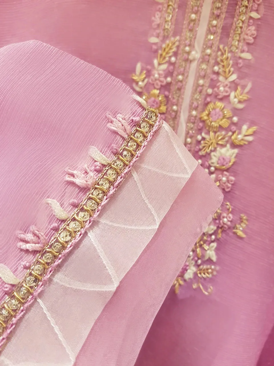 Agha Noor Pink Karandi 2-Piece (Shirt   Dupatta) Suit