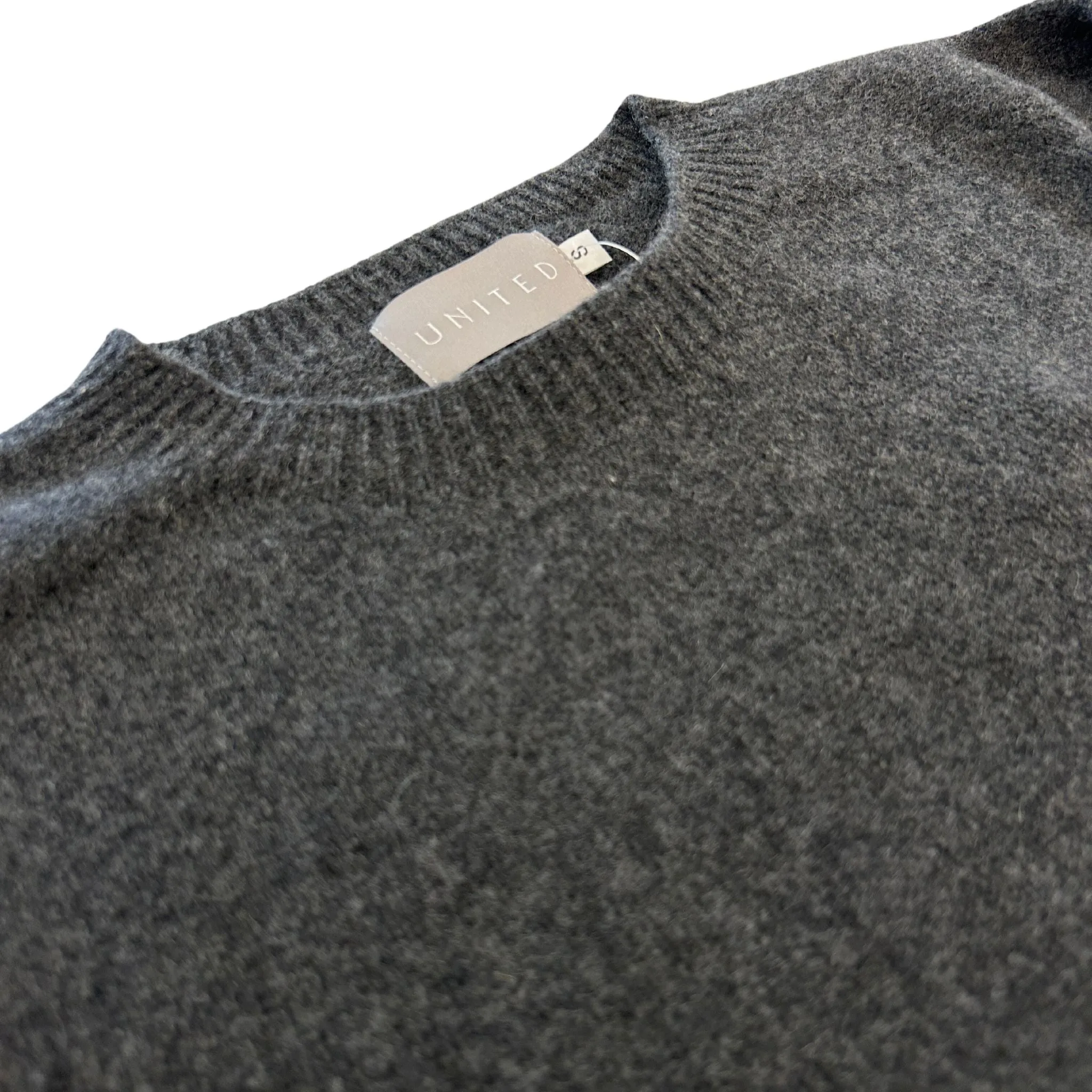 Anthracite Scottish Cashmere Merino Crewneck Sweater