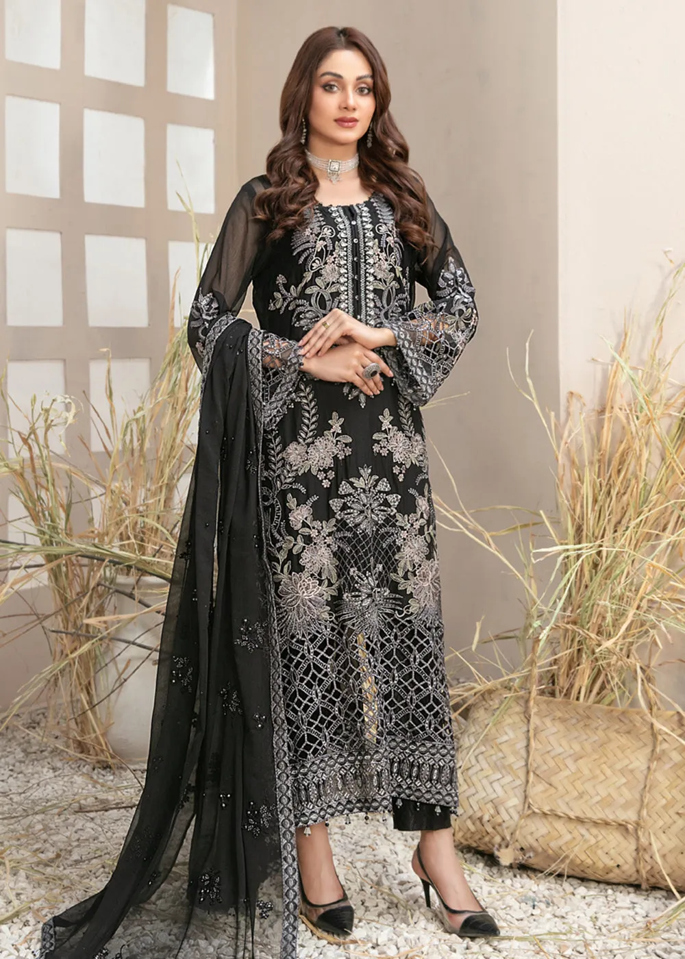 Arushi Formal Chiffon Collection '24 by Tawakkal Fabrics | D - 9879