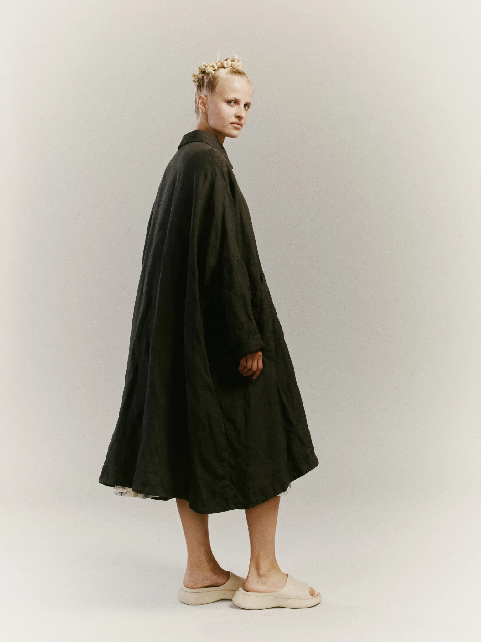 ATOMIA COAT - HARD LIN - KHAKI