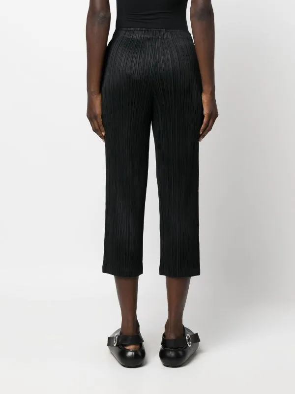 AW23 Pleated Straight Pants - Black