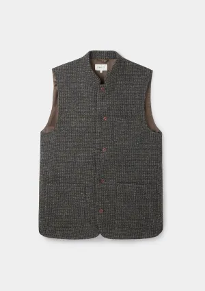 Bark Harris Tweed Nehru Waistcoat