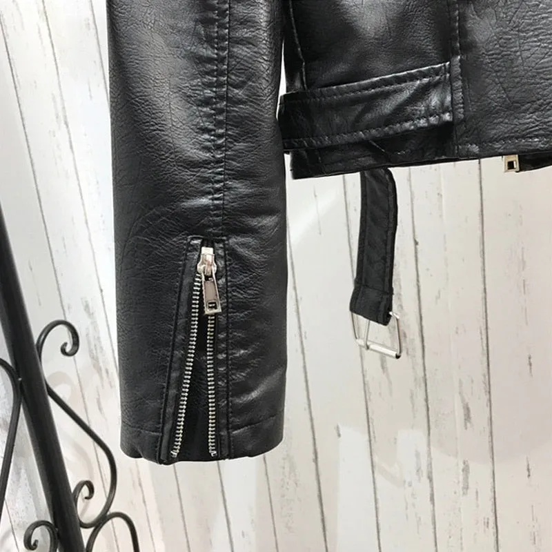 Biker jacket giubbino ecopelle donna painted