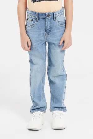Boys Blue Straight Fit Jeans