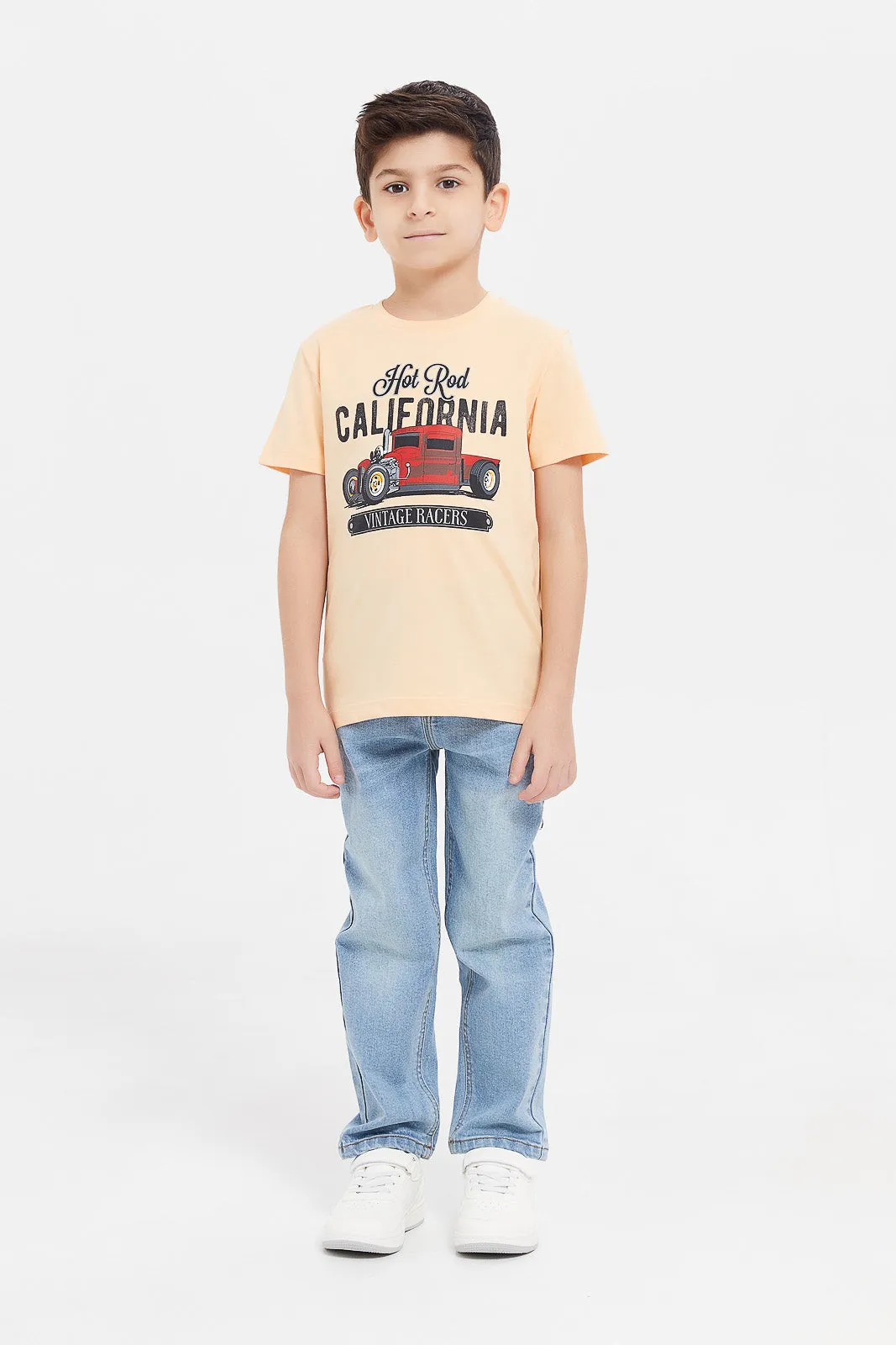 Boys Blue Straight Fit Jeans