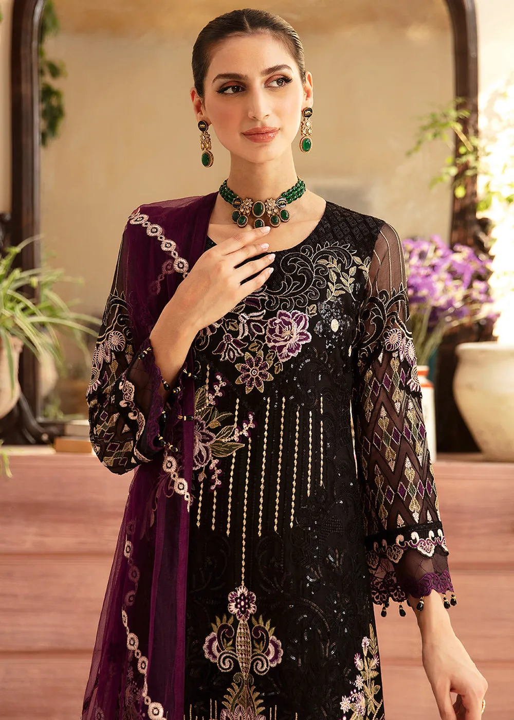 Chevron Luxury Chiffon Collection 24 by Ramsha | A-905