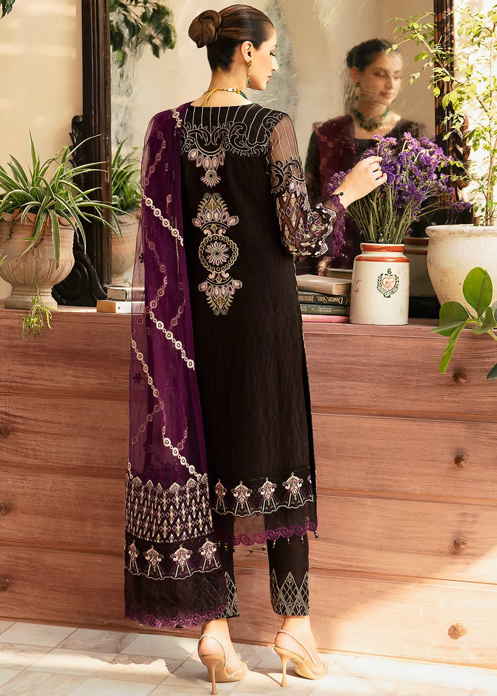 Chevron Luxury Chiffon Collection 24 by Ramsha | A-905