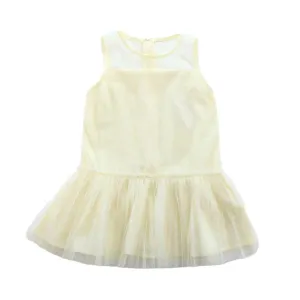 Cream Dot Embroidered Dress