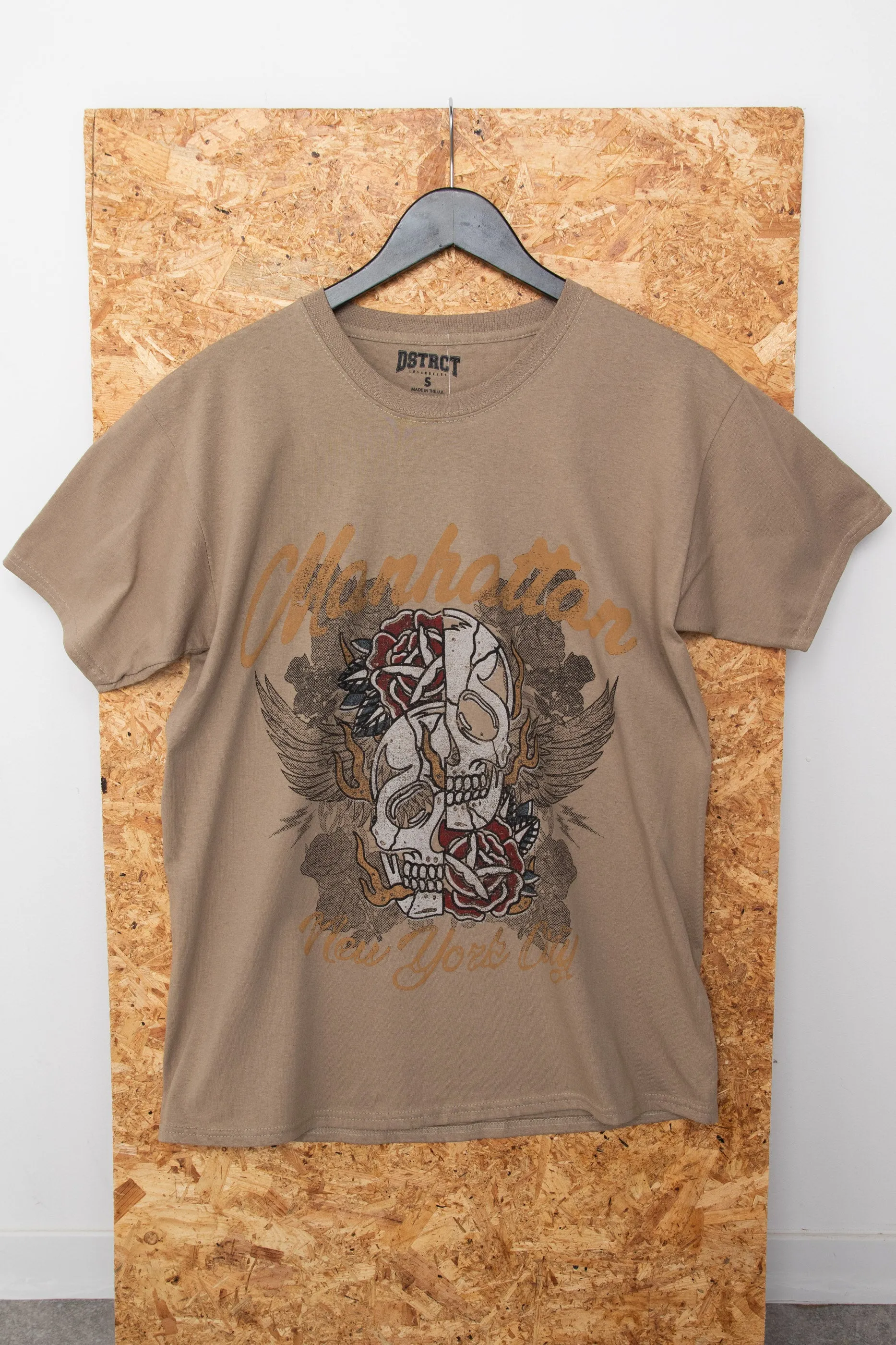 DSTRCT Relaxed T-Shirt with Manhattan NYC Print