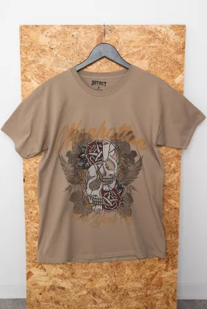 DSTRCT Relaxed T-Shirt with Manhattan NYC Print