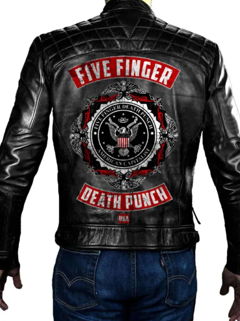 Five Finger Death Punch Leather Jacket