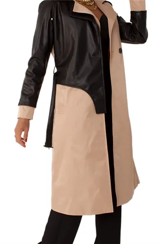For Her 82525 Faux Leather Coat