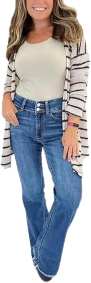 High Rise Non Distressed Vintage Frayed Hem Bootcut Jeans 2024 Sweatpant Jeans High Waisted Wide Leg Jeans for Women