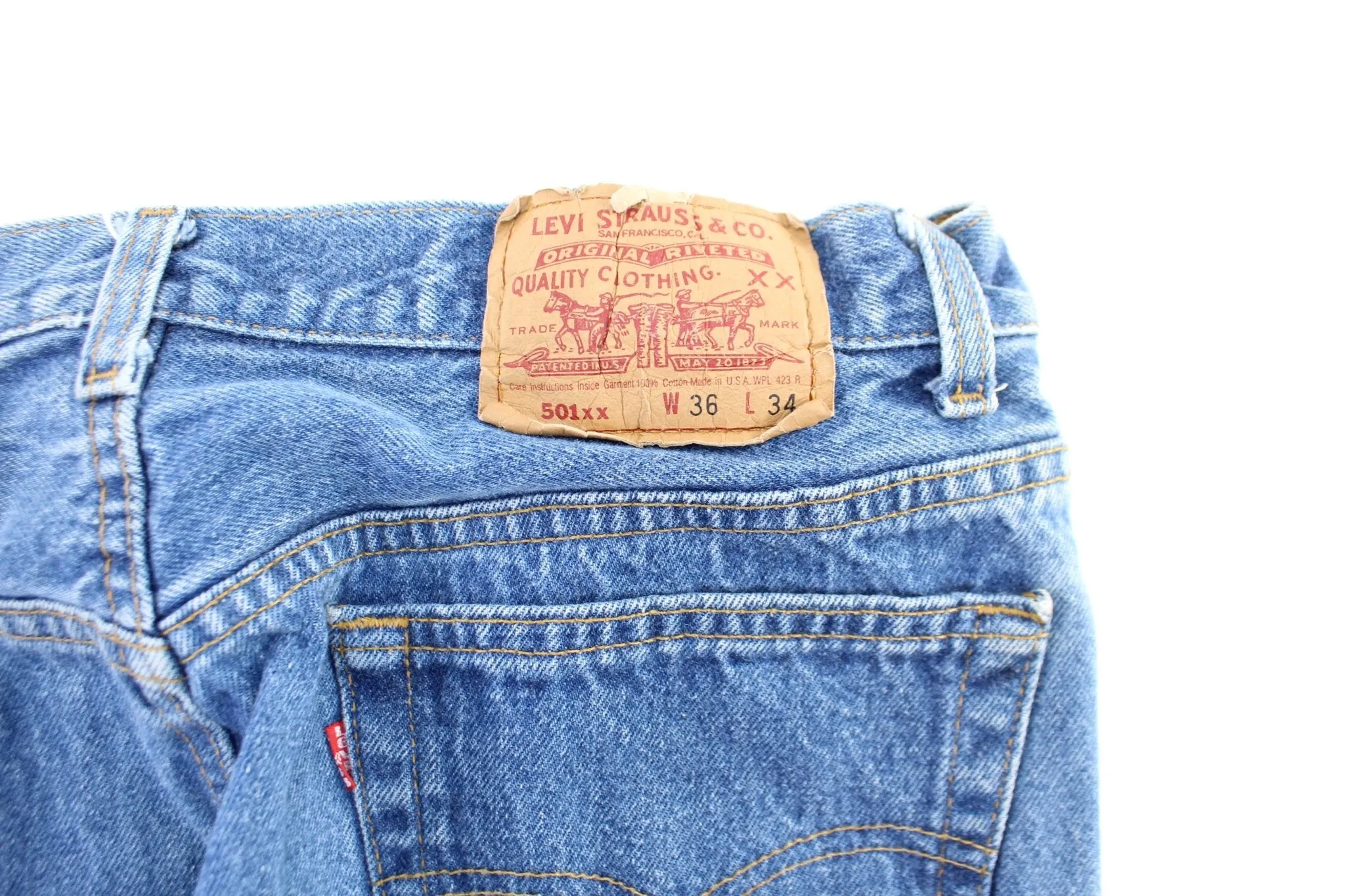 Levi's 501xx Medium Wash Denim Jeans