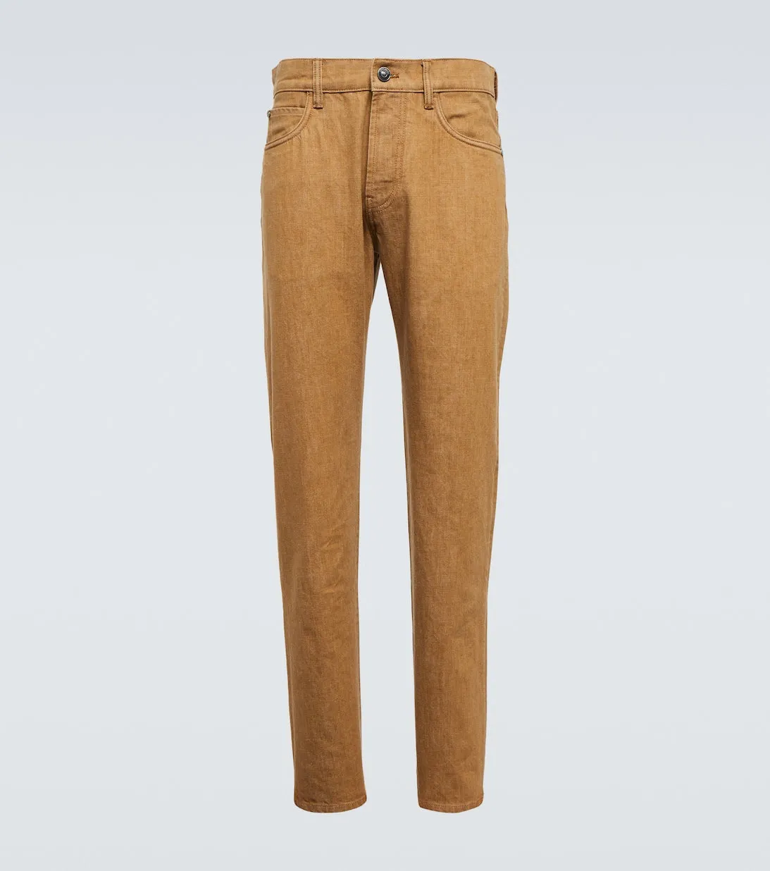 Loro Piana straight fit jeans, brown