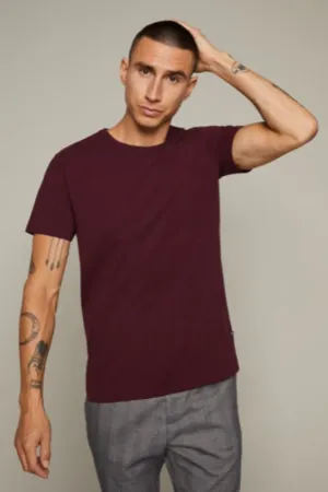 Matinique® Jermalink Cotton Stretch Crew T-Shirt/Claret - New AW23