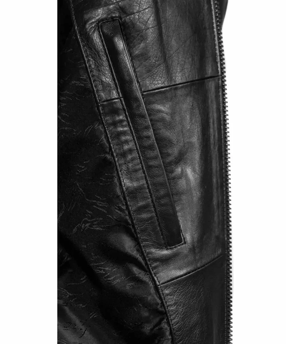 Metal Gear Solid V Big Boss Biker Leather Jacket