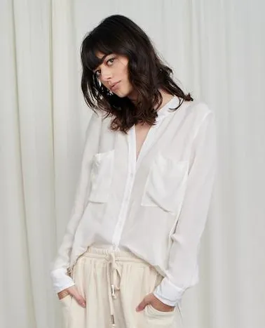 Natalie Busby Soft Button-Up Shirt
