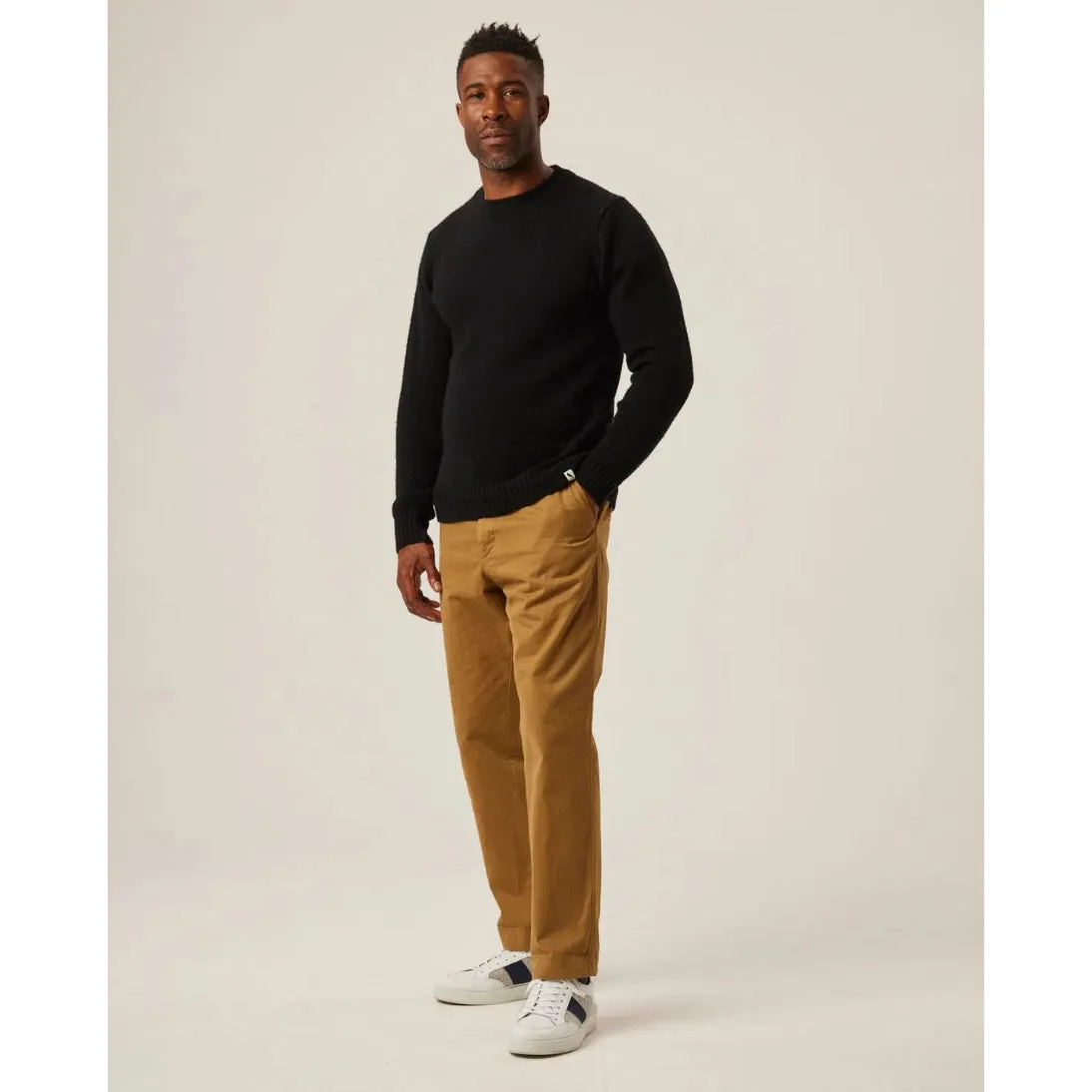 Peregrine Makers Stitch Jumper Black Made in England WJ71008