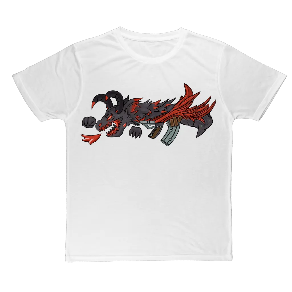 Red Dragon Gun Classic Sublimation Adult T-Shirt