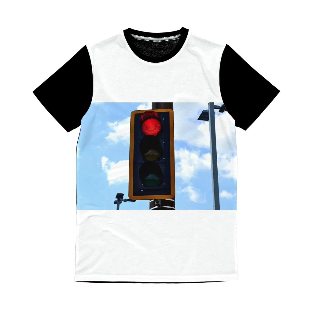 Red Light Classic Sublimation Panel T-Shirt