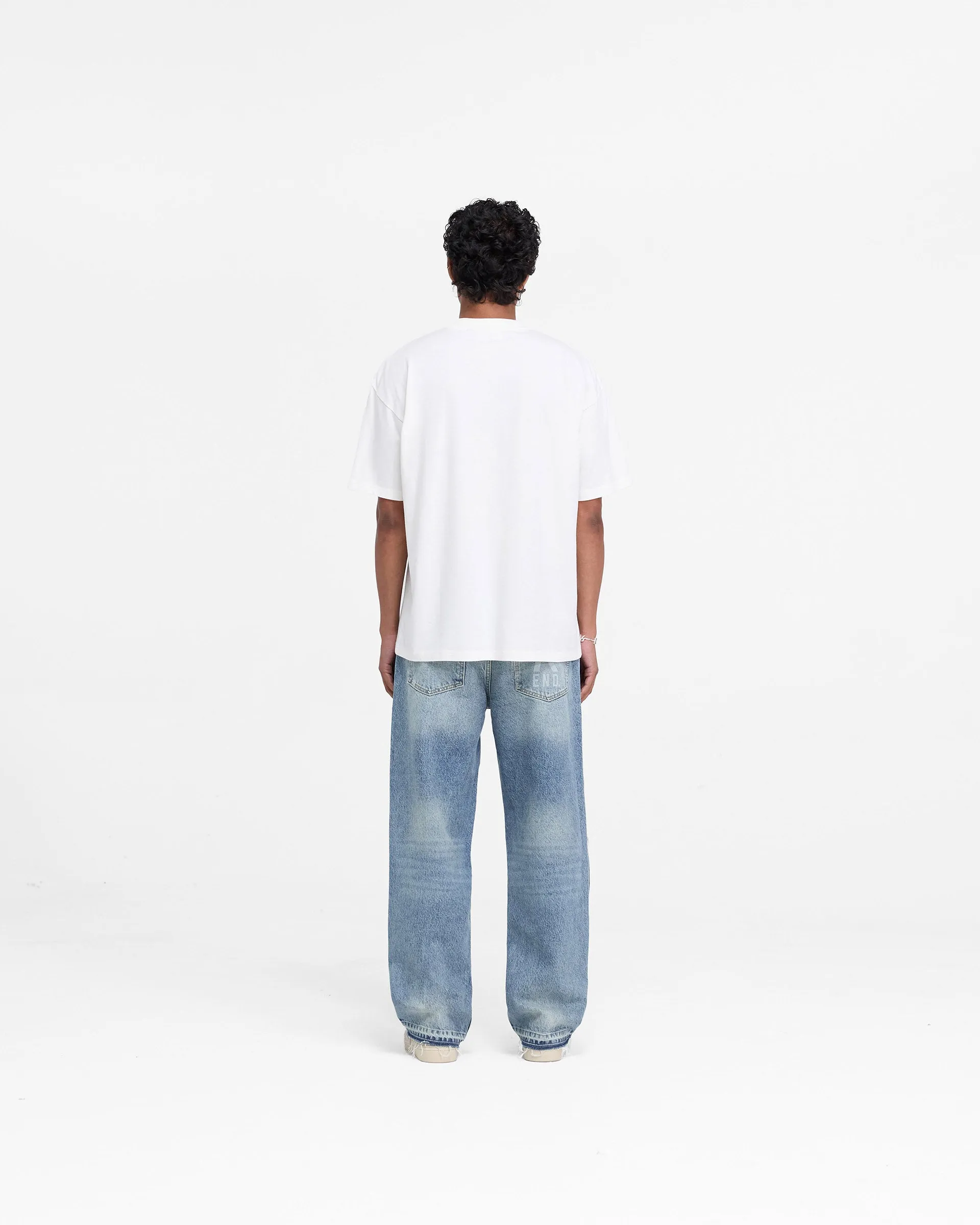 Represent X End Property Of T-Shirt - Flat White