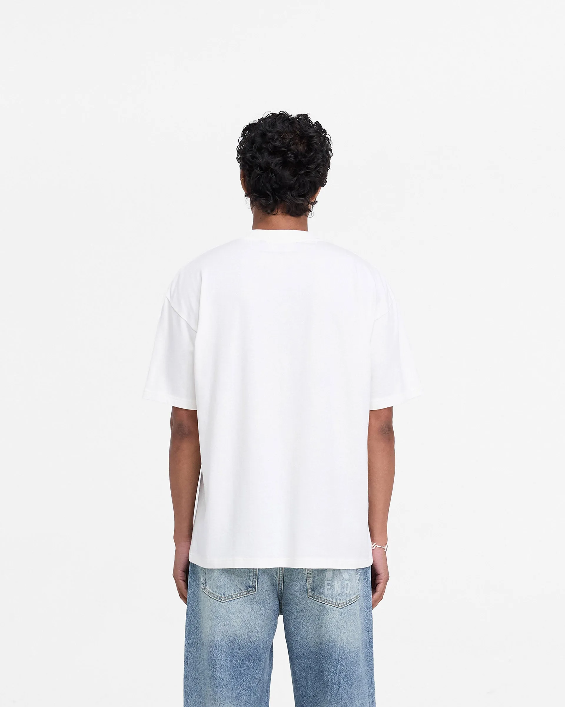 Represent X End Property Of T-Shirt - Flat White