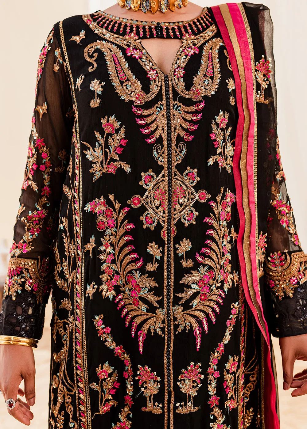Sejal Luxury Formals 2023 by Maryum & Maria | BLACK IRIS (QS23-507)