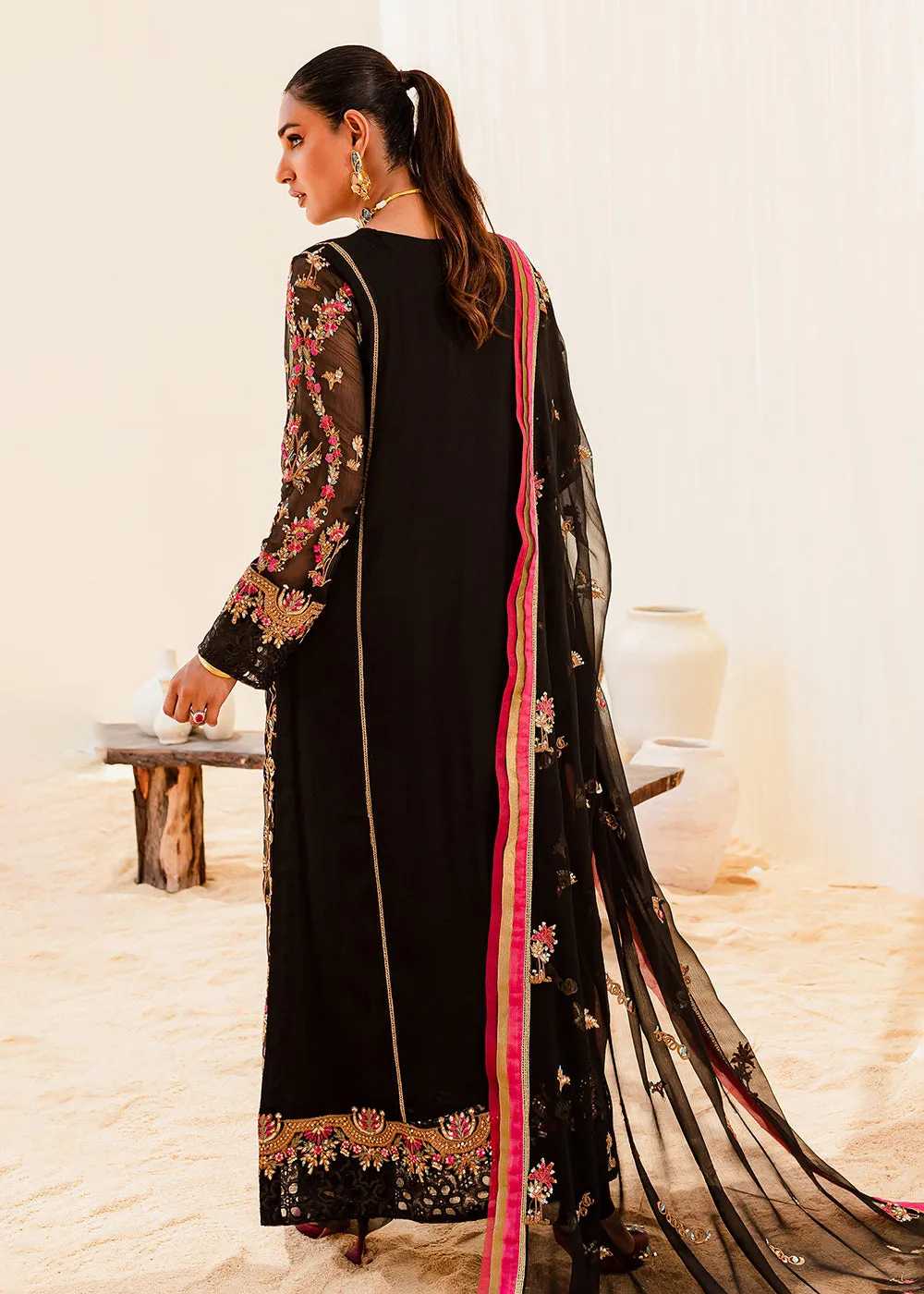Sejal Luxury Formals 2023 by Maryum & Maria | BLACK IRIS (QS23-507)