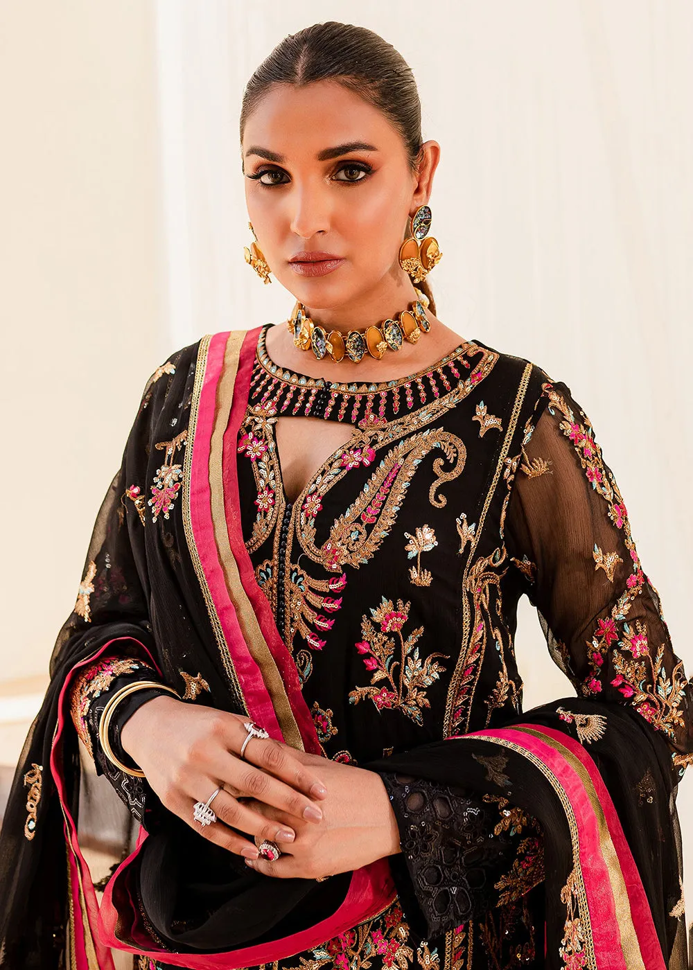 Sejal Luxury Formals 2023 by Maryum & Maria | BLACK IRIS (QS23-507)