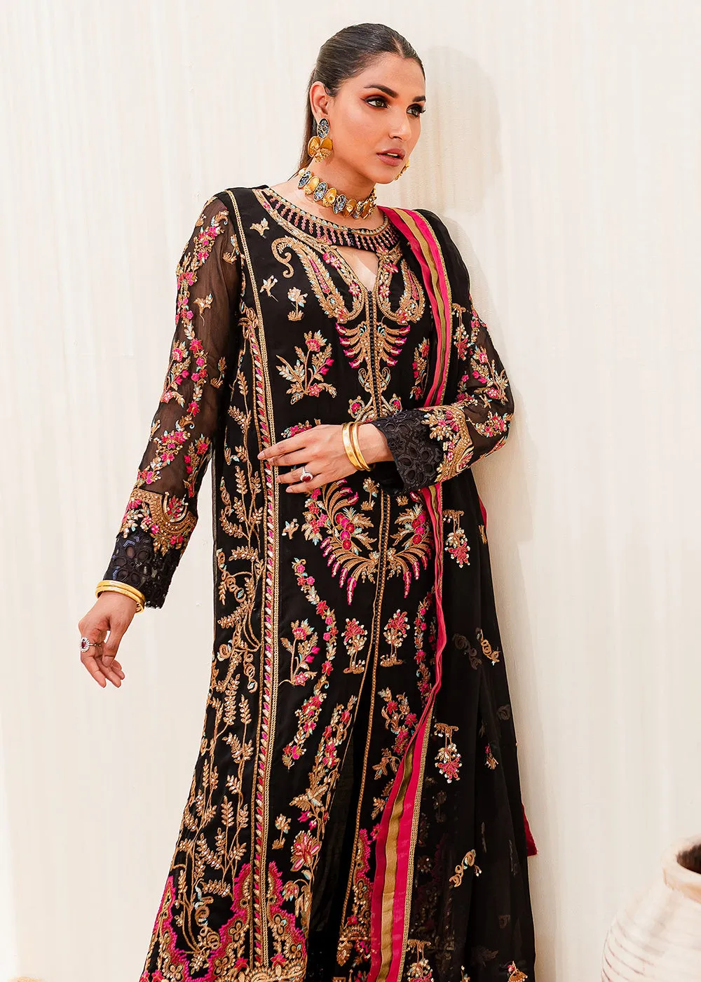 Sejal Luxury Formals 2023 by Maryum & Maria | BLACK IRIS (QS23-507)