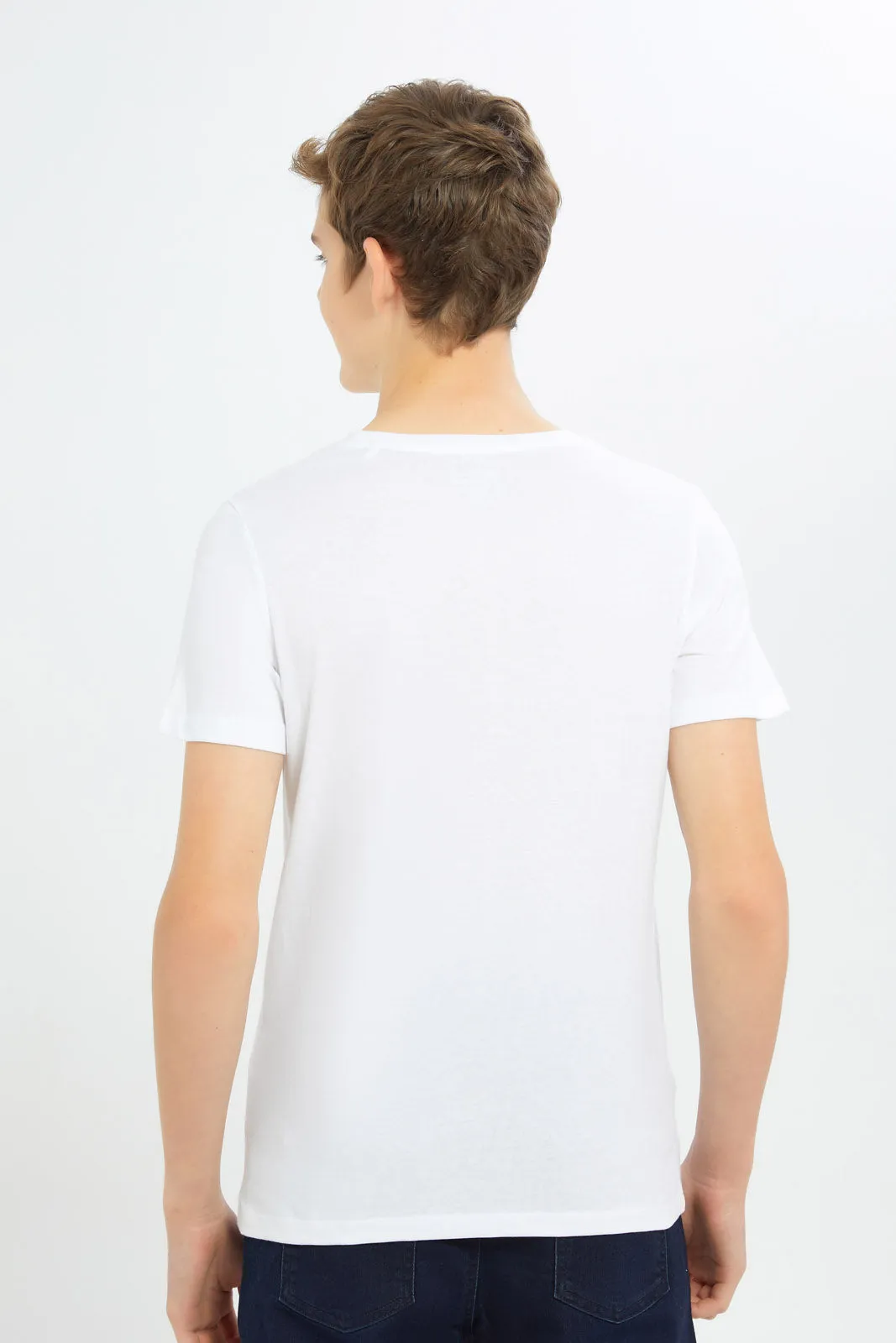 Senior Boys White Brooklyn Bridge T-Shirt