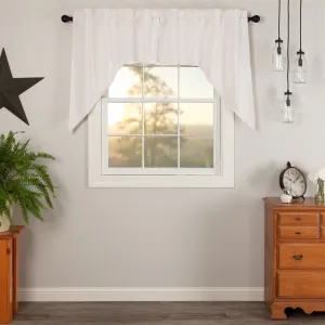 Simple Life Flax Antique White Swag Curtains