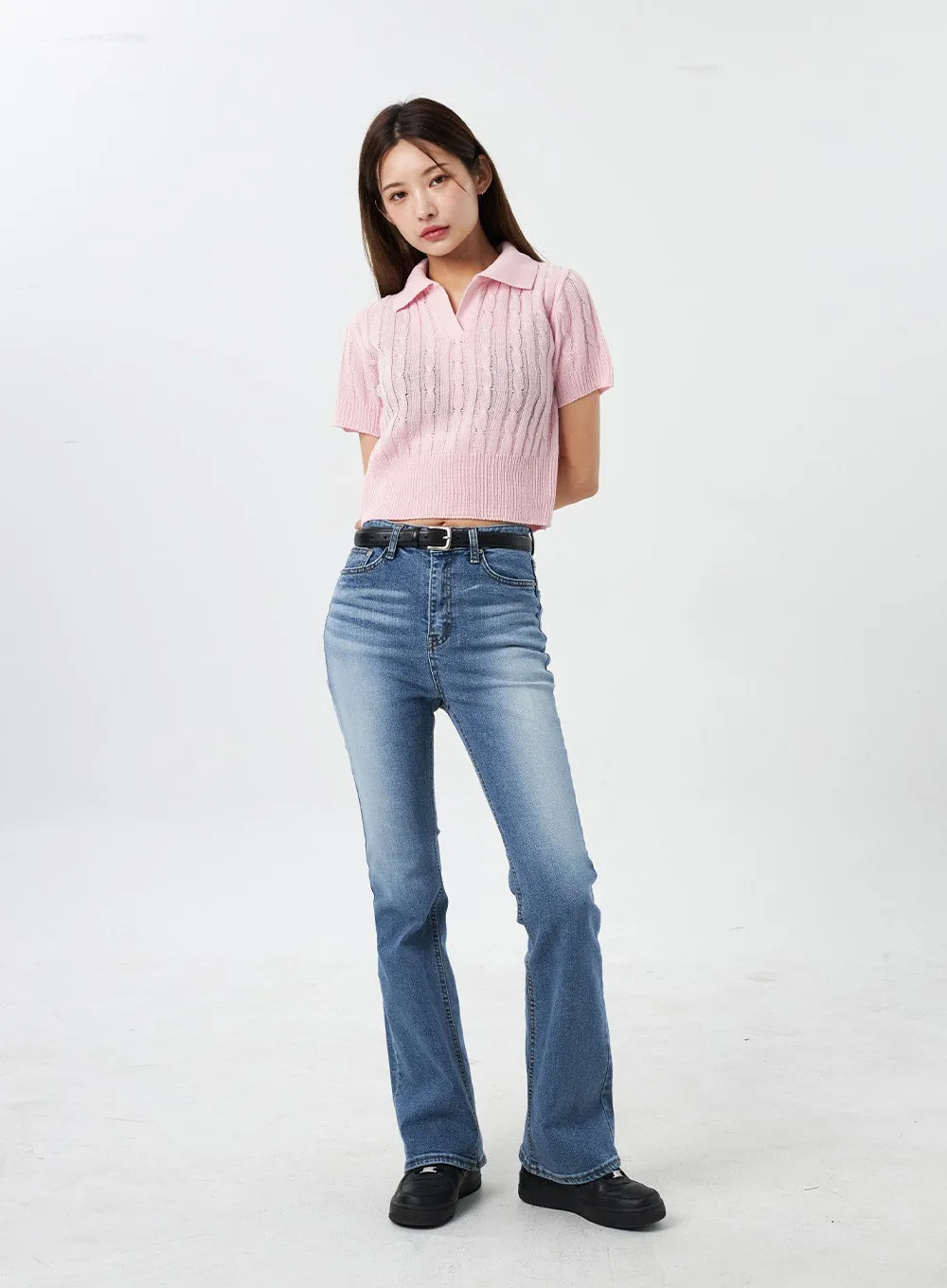 Slim Fit Bootcut Jeans CY303