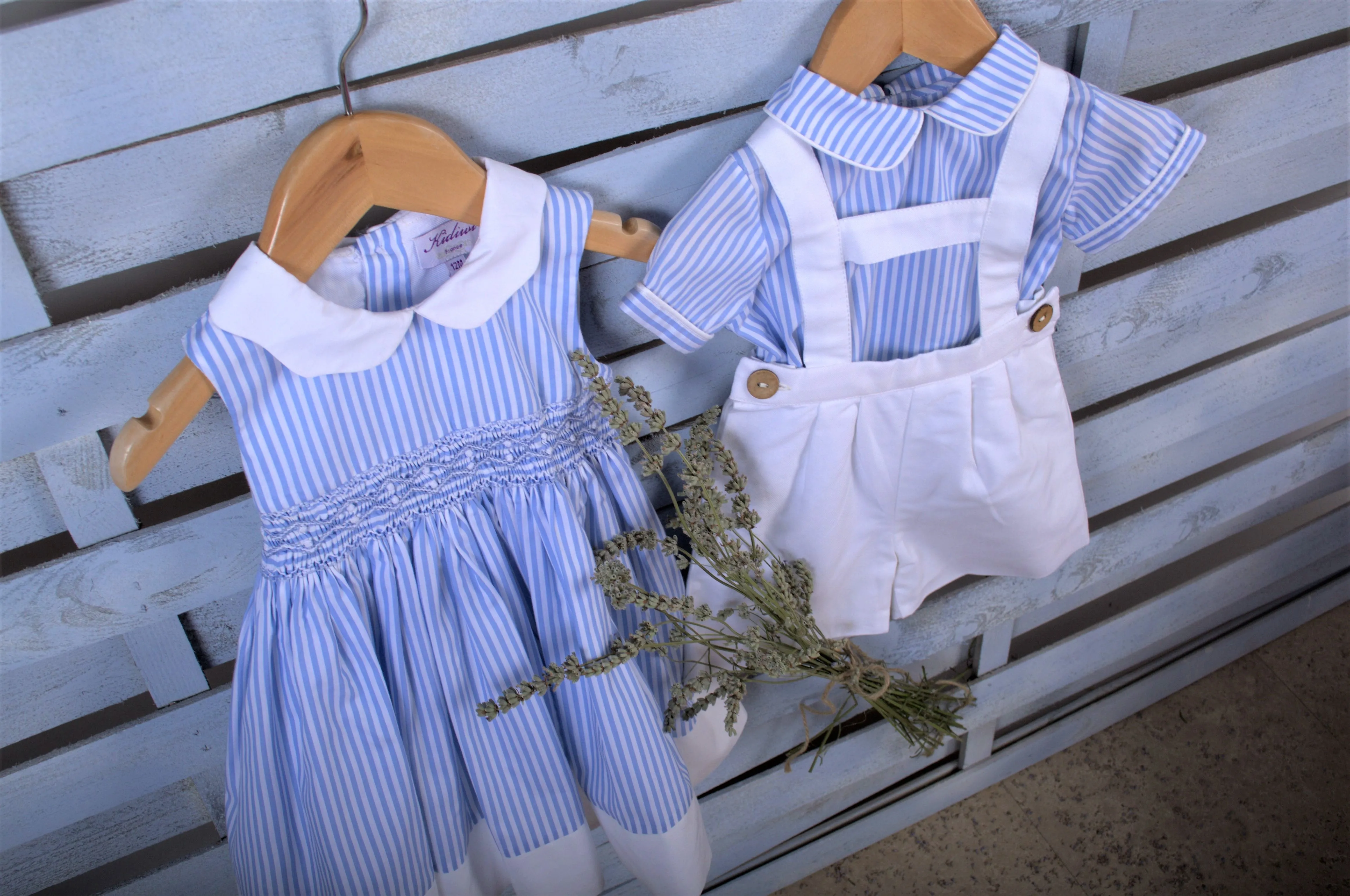 SS23 Kidiwi Elias Blue & White H-Bar Set