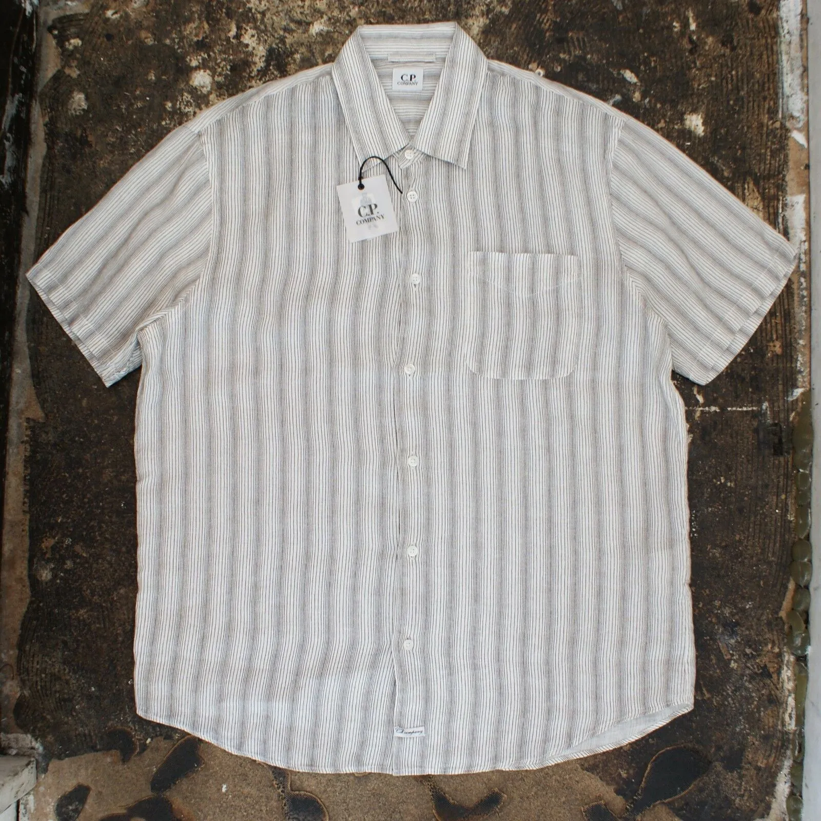 Striped Linen S/S Shirt