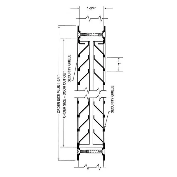 TELL - 1500AHR - 12"x 12" - Inverted "Y" Blades - Hurricane Rated Louvre