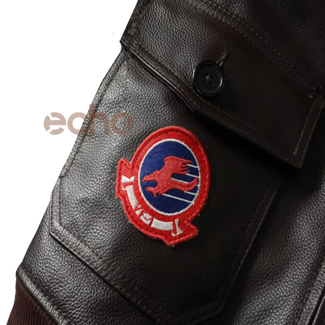 Tom Cruise Maverick Top Gun Fur Collar Leather Jacket