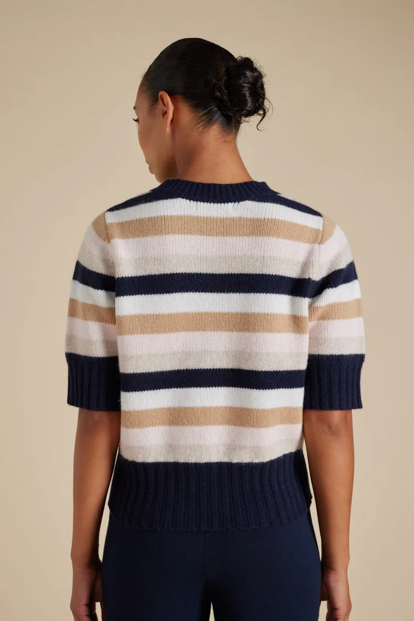Trudy Top in Officer Navy