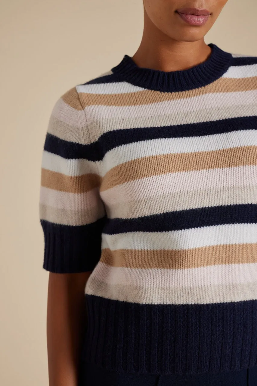Trudy Top in Officer Navy