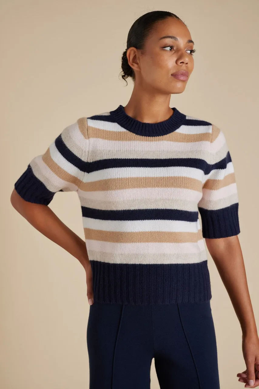 Trudy Top in Officer Navy