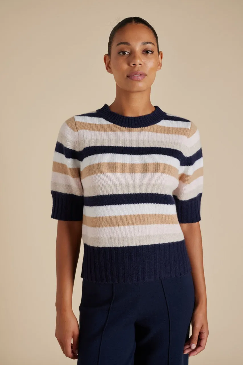 Trudy Top in Officer Navy