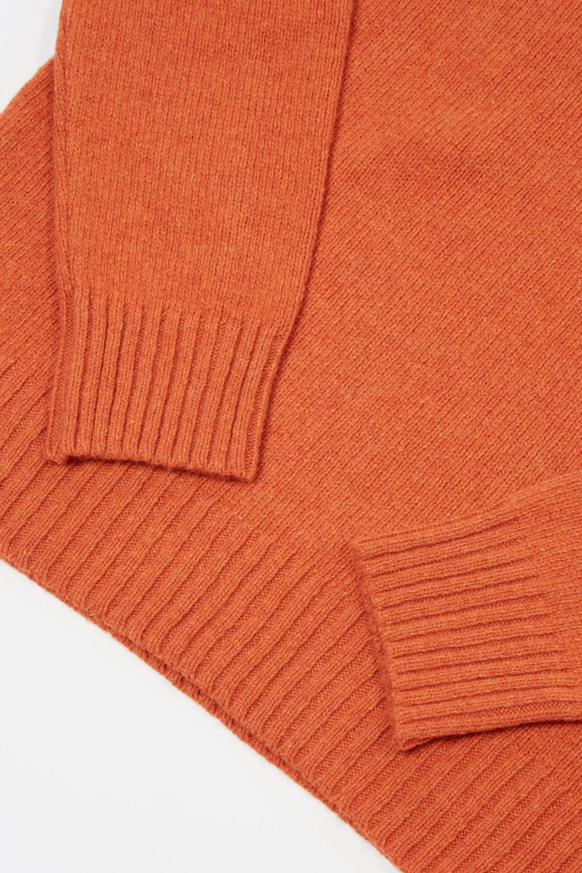 Universal Works - Roll Neck In Orange Eco Wool