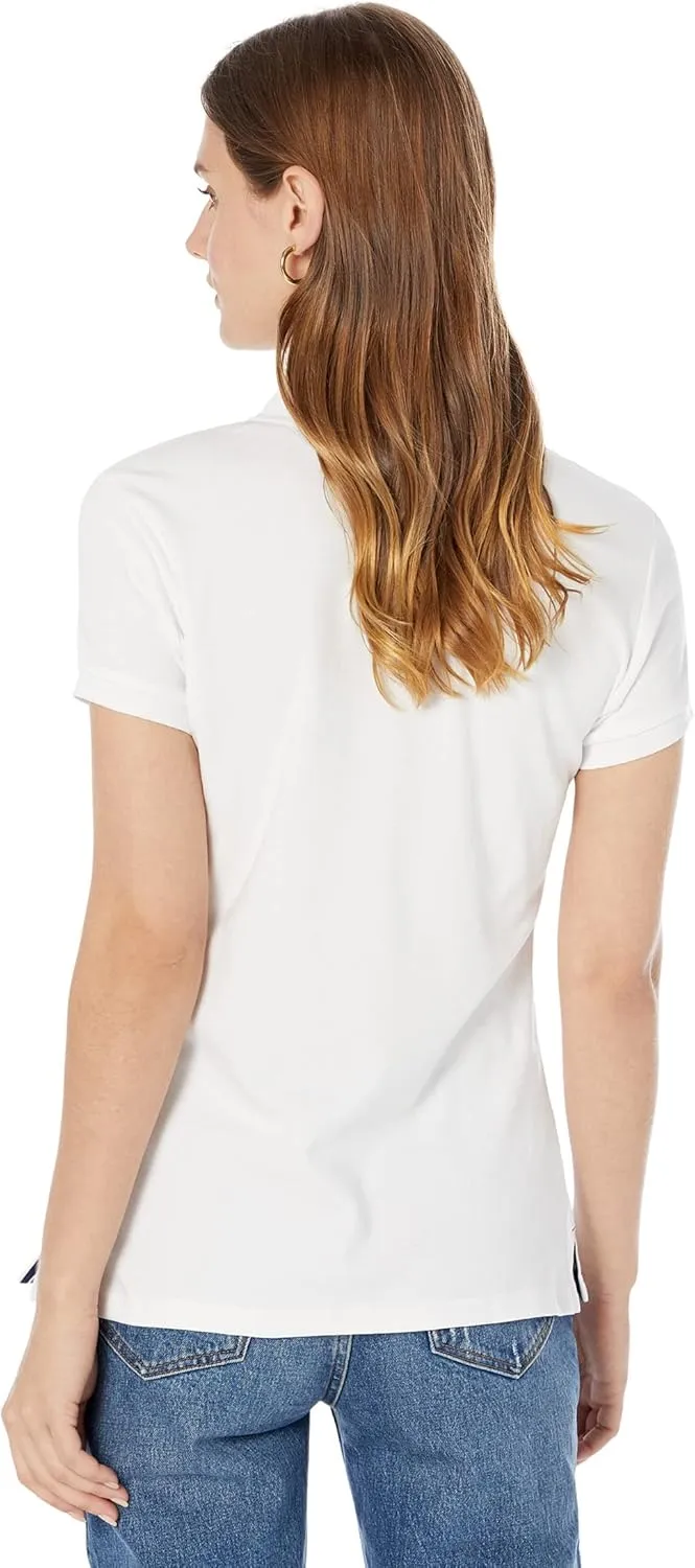 U.S. Polo Assn. Women's Solid Small Pony Interlock Polo Shirt