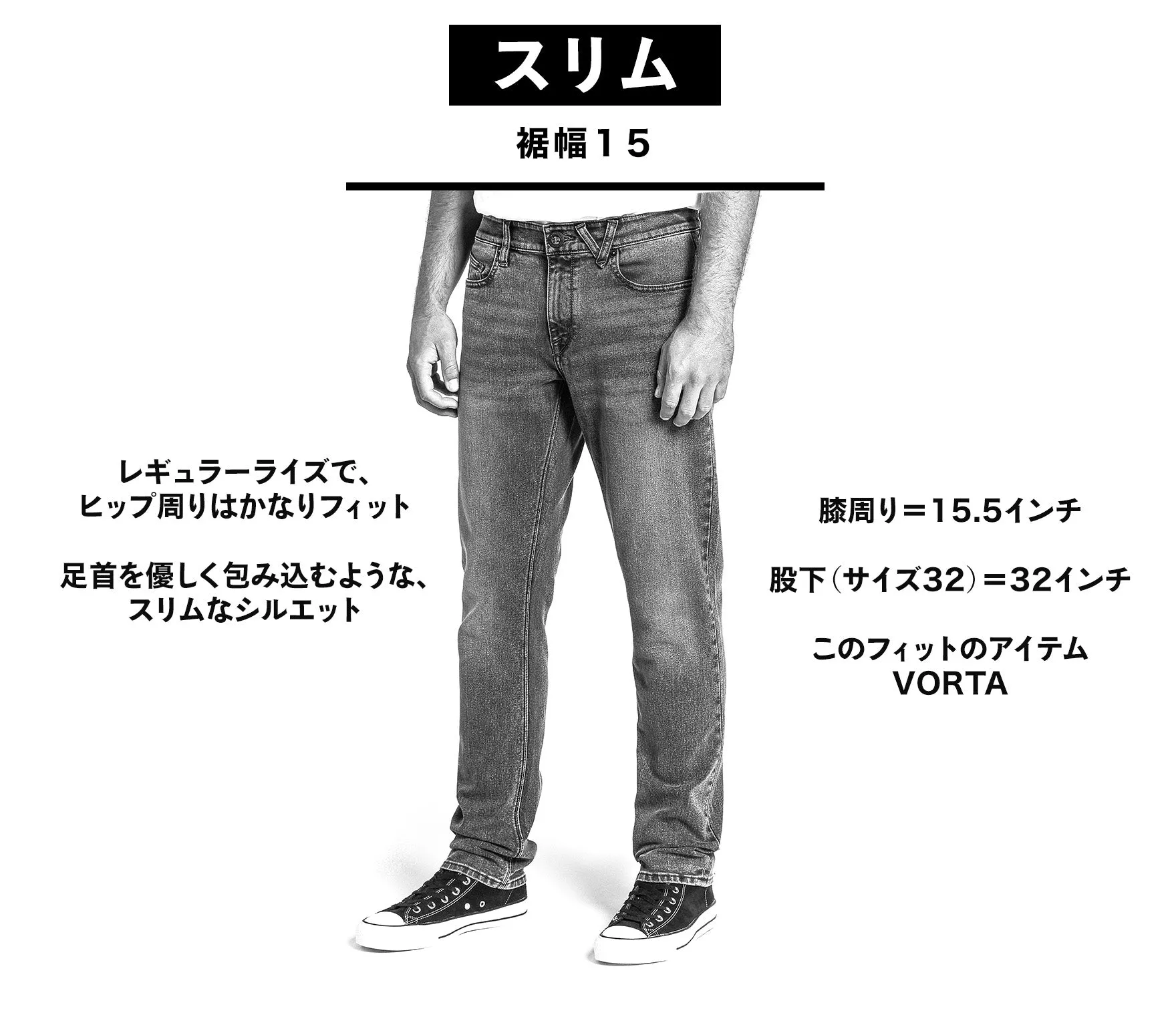 Vorta Slim Fit Jeans - Rinse