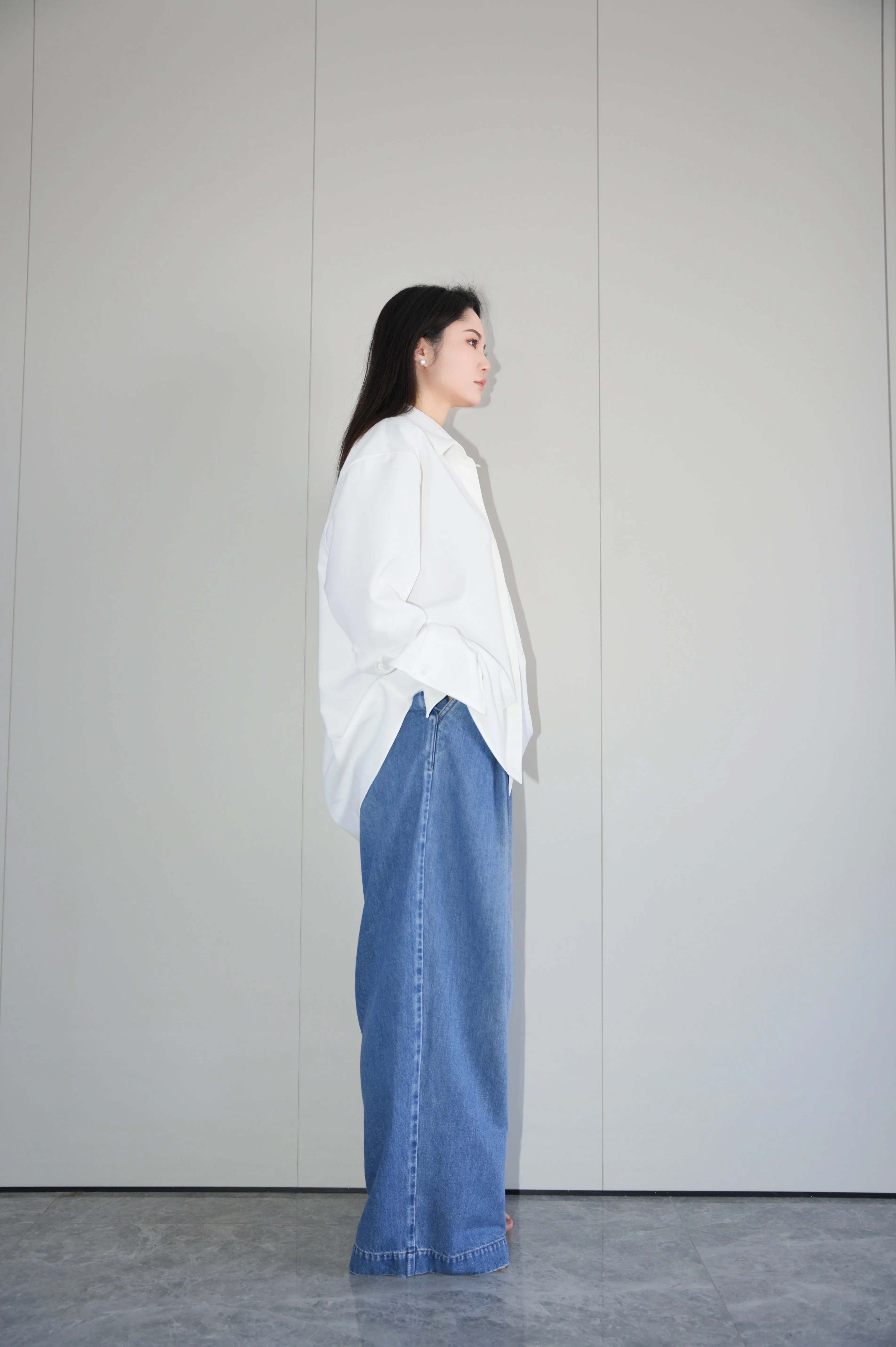x ninido Everyday Draping Shirt - White