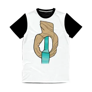 Yellow Rock with Water Classic Sublimation Panel T-Shirt
